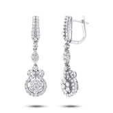 1.76ct 18k White Gold Diamond Earring